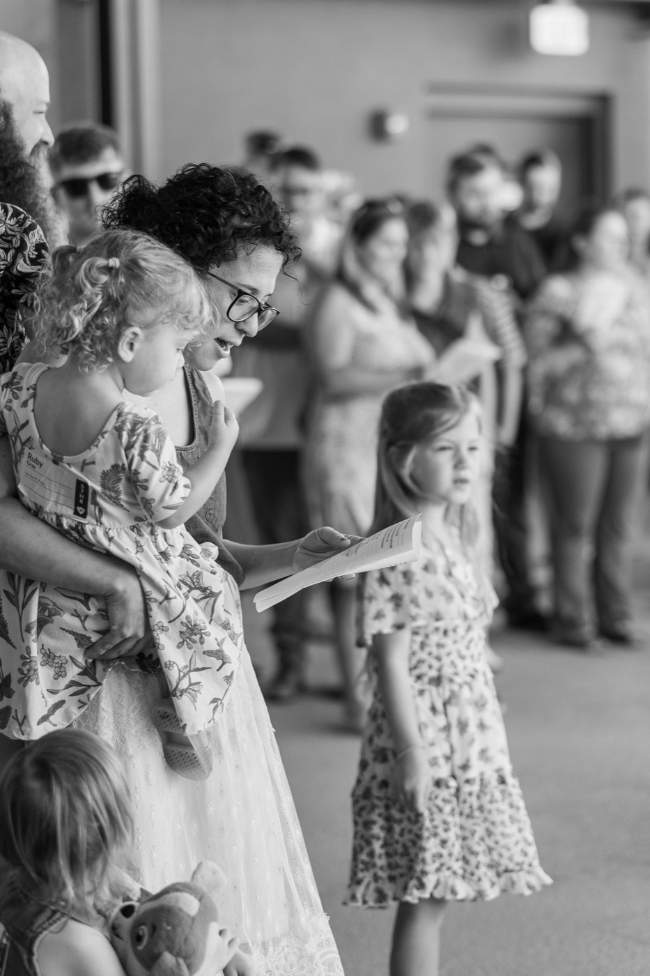 Families worshiping together at Citizens Church