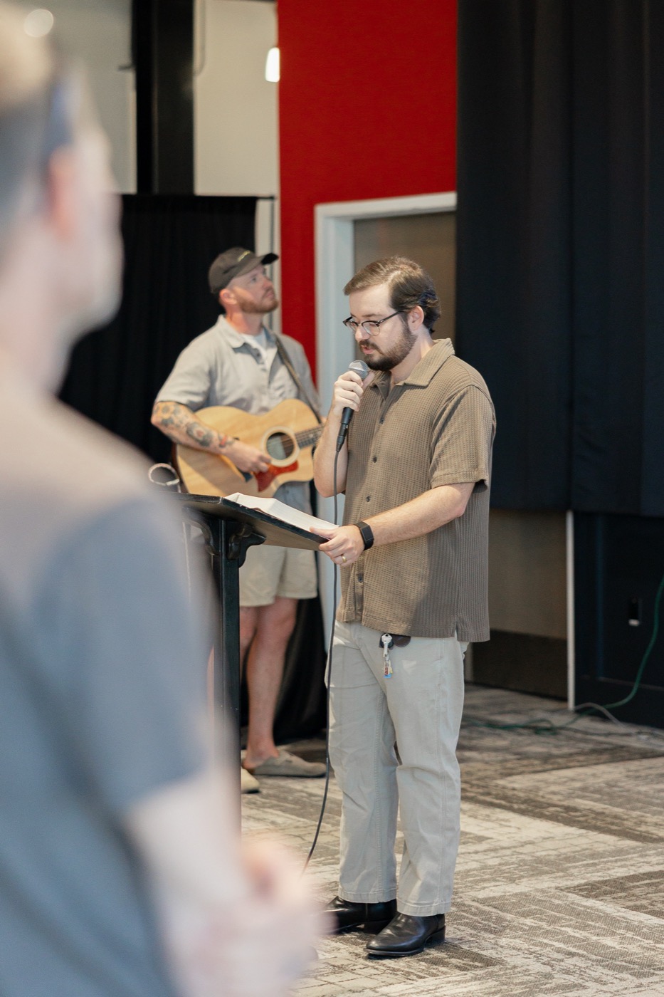 Scripture reading at Citizens Church